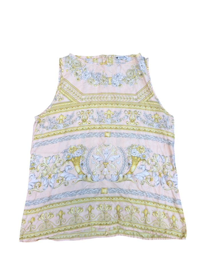 Christian Dior Coordonnés vintage silk baroque print top