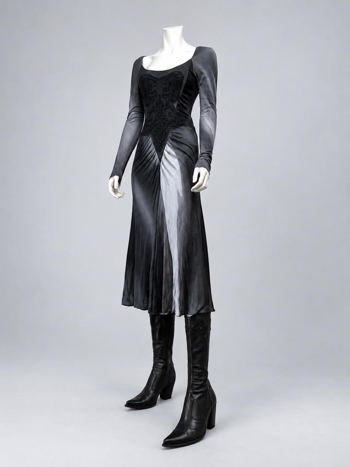 Roberto Cavalli vintage fit and flare beaded dress