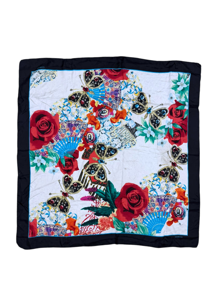 Iceberg Baroque 1990s Silk Scarf