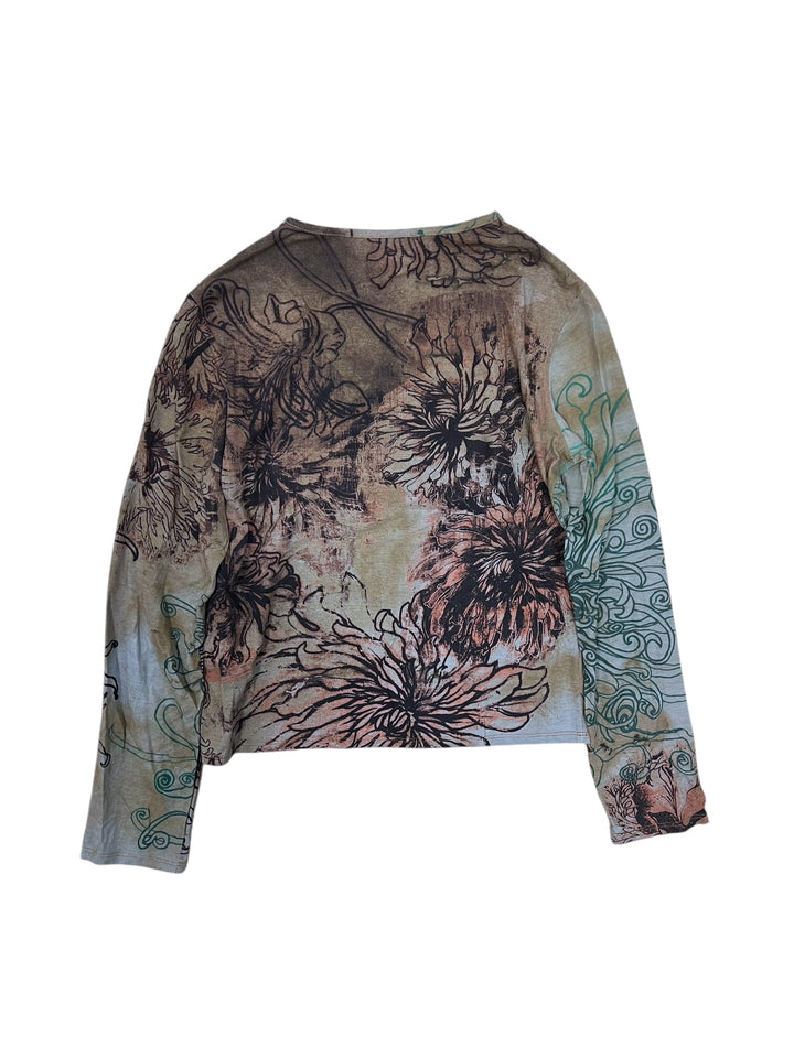 Just Cavalli vintage long sleeve top women’s small