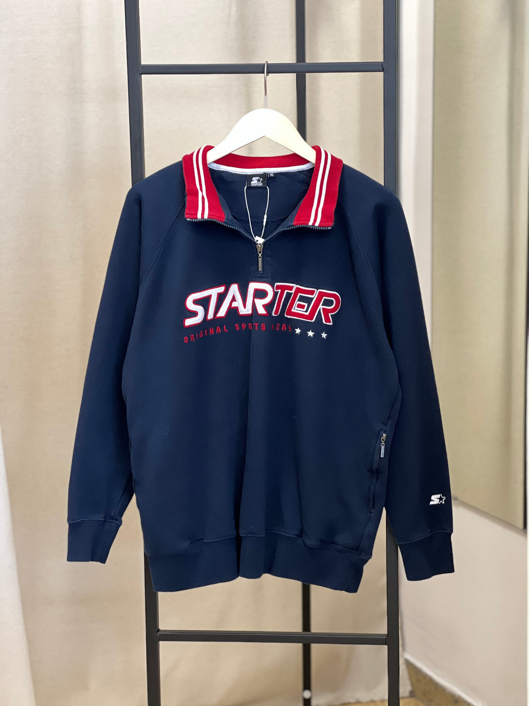 Starter Vintage 1/4 Zip Up Sweatshirt Men’s Medium