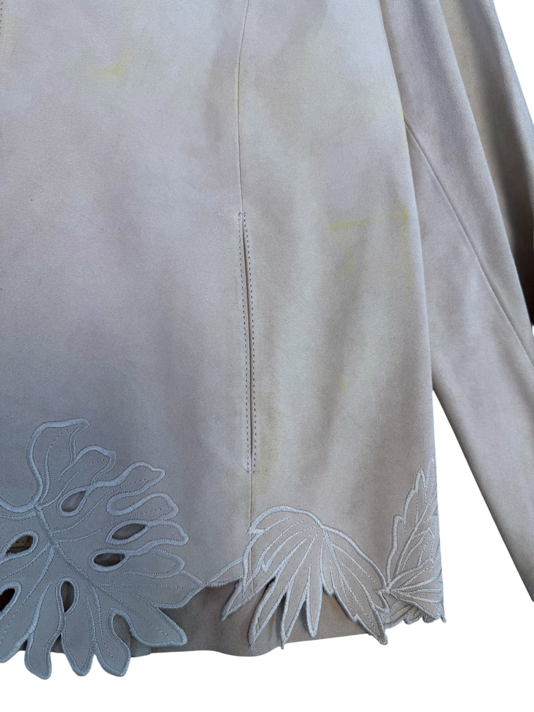 Blumarine suede leather jacket beige IT 40