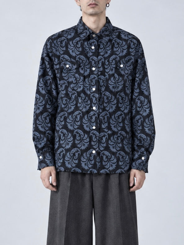Fendi Vintage Paisley Cotton Shirt Men’s Large