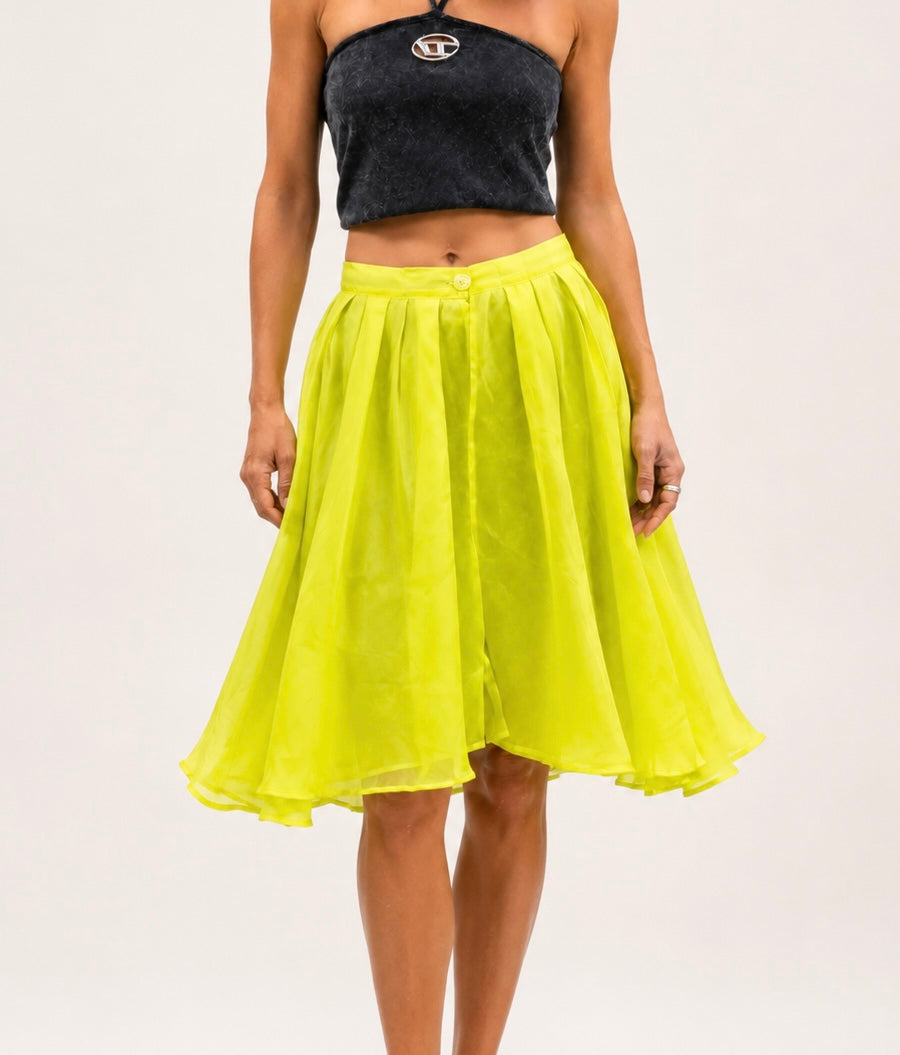 Marella pure silk flared skirt