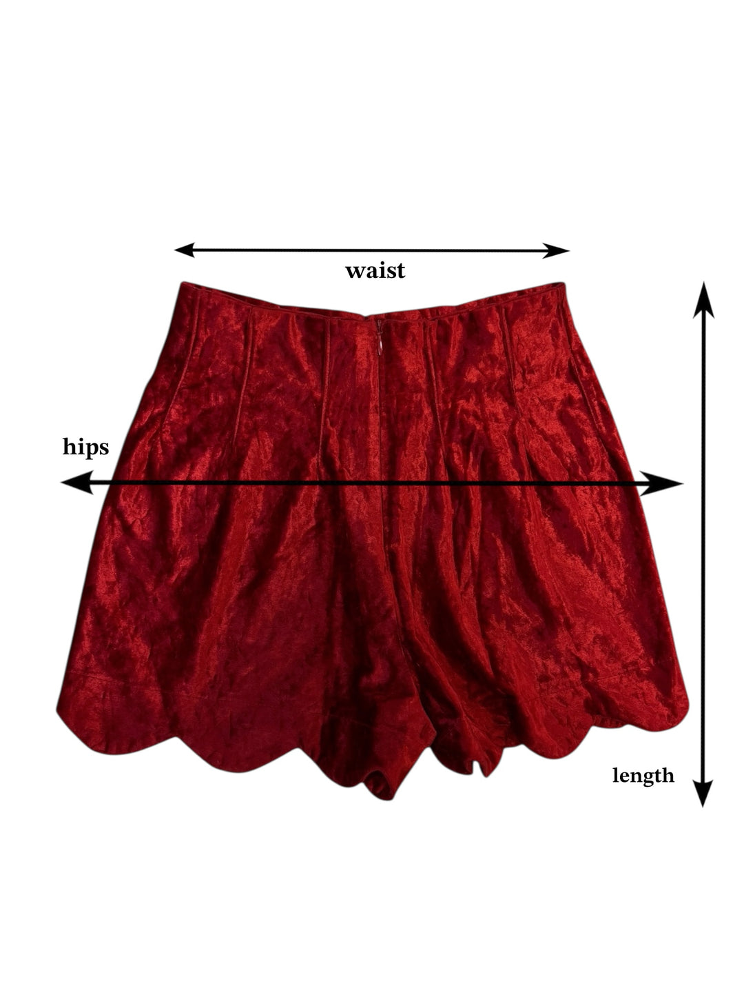 Roman’s vintage velvet shorts medium
