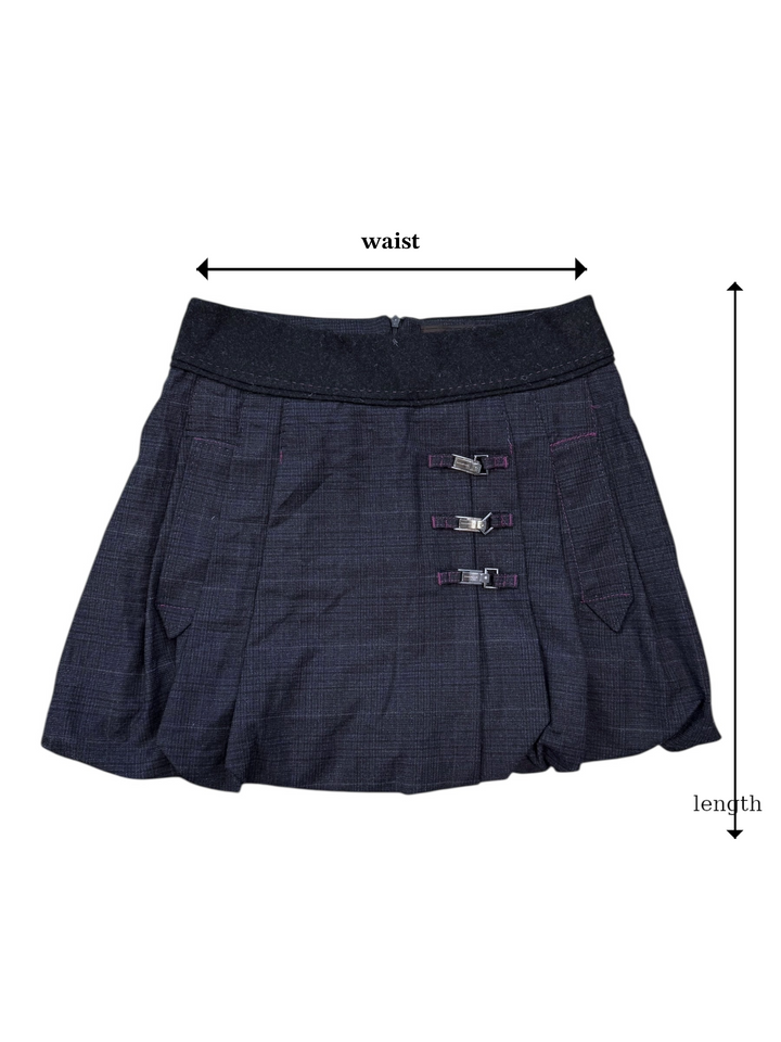 Annarita N structured wool blend mini skirt