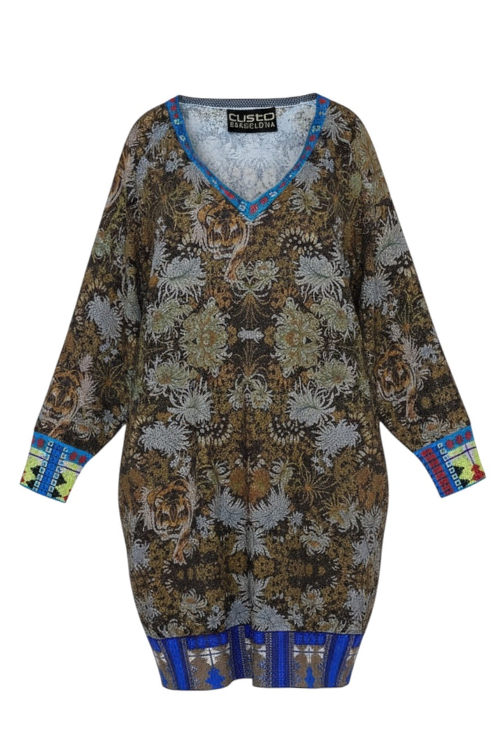 Custo Barcelona Vintage Shiny Cotton Dress Medium
