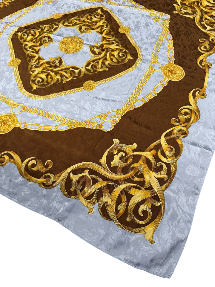 Versace Collection 1990s Baroque Silk Scarf