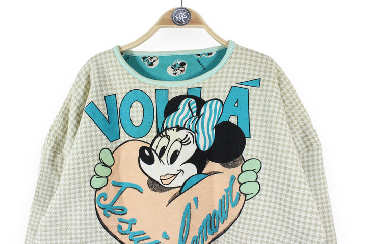 80's Walt Disney Reversible Sweatshirt Women's Large