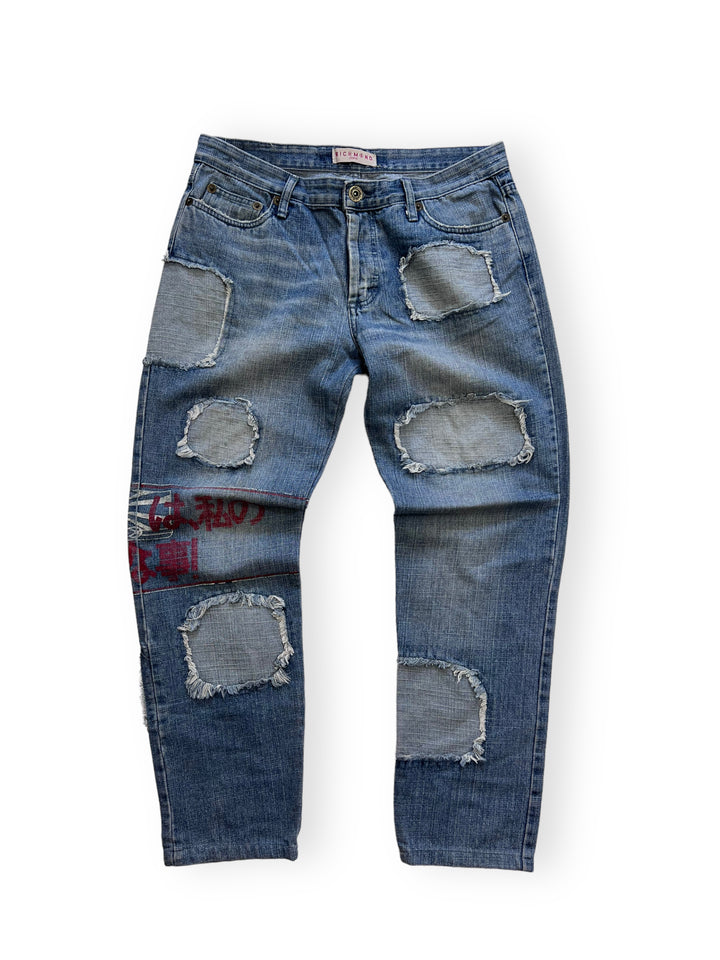 Vintage John Richmond Patched Jeans Men’s Medium
