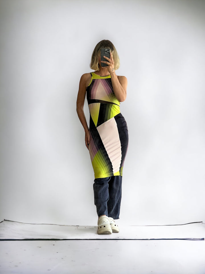 Miss Sixty Y2K Dress w/ See-Through Details Women’s S/M