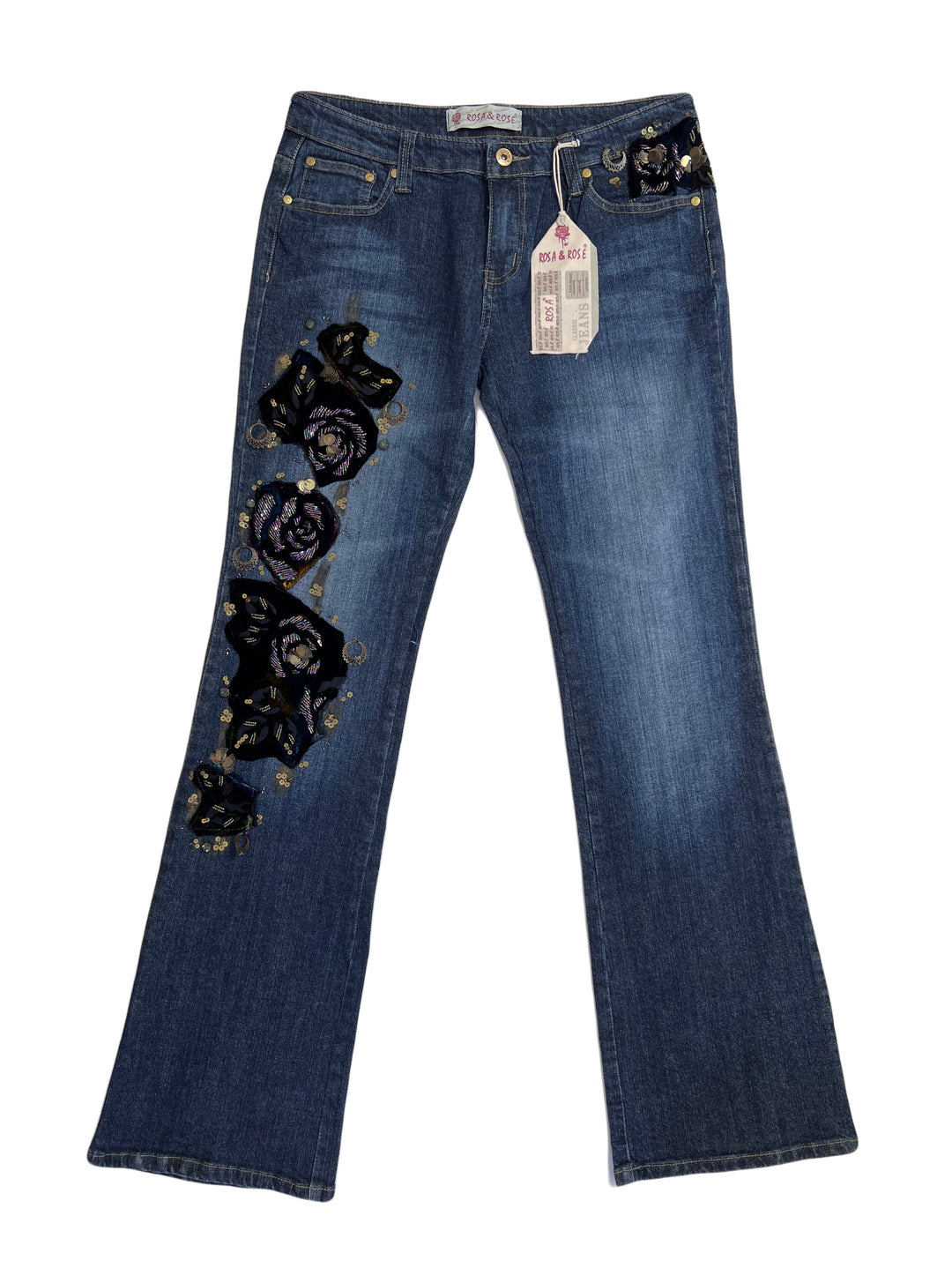 Vintage Rosa&Rose Low Waisted Jeans Women's Small(36)