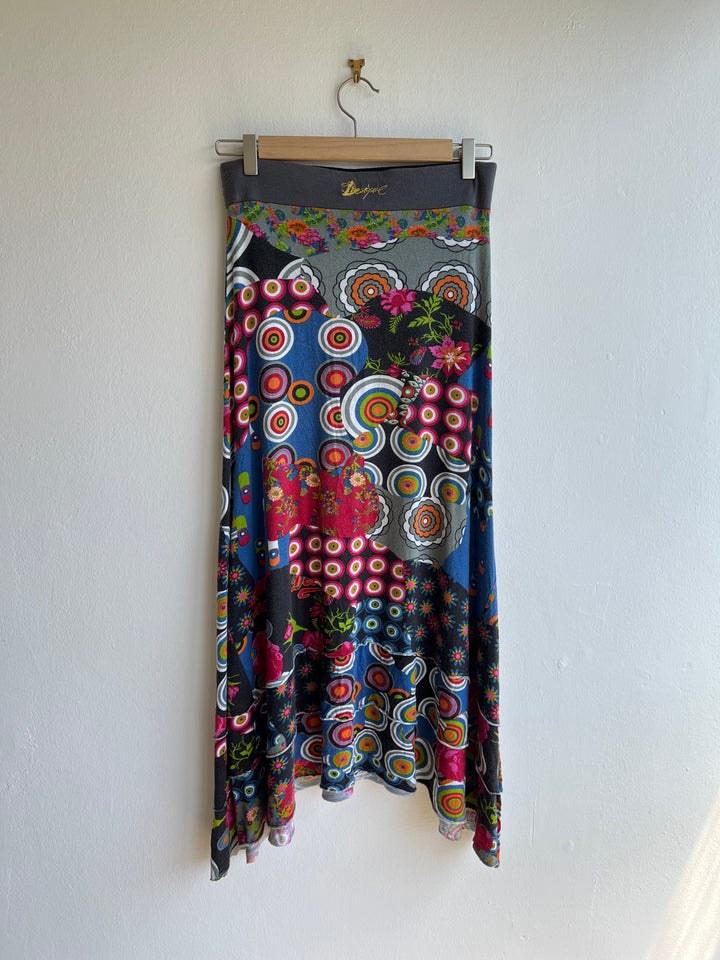 Desigual Vintage Longline Asymmetric Skirt Women’s Small