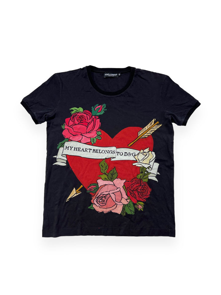 Dolce & Gabbana my heart belongs to D&G T-Shirt Women's Large