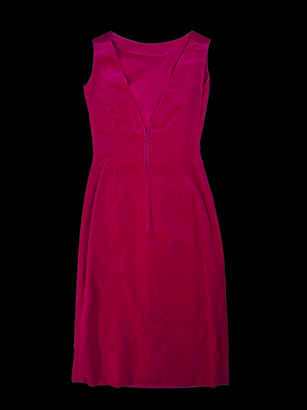 Vintage Velvet Pink Dress Women's Small