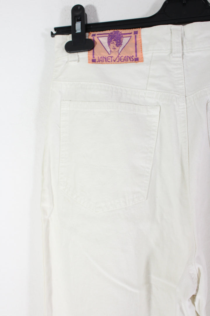 Janet Jeans High Waisted White Jeans Women's Small(36)