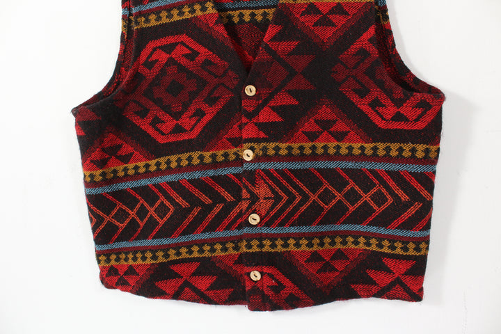 Vintage Wool Vest Jacket Unisex Onesize