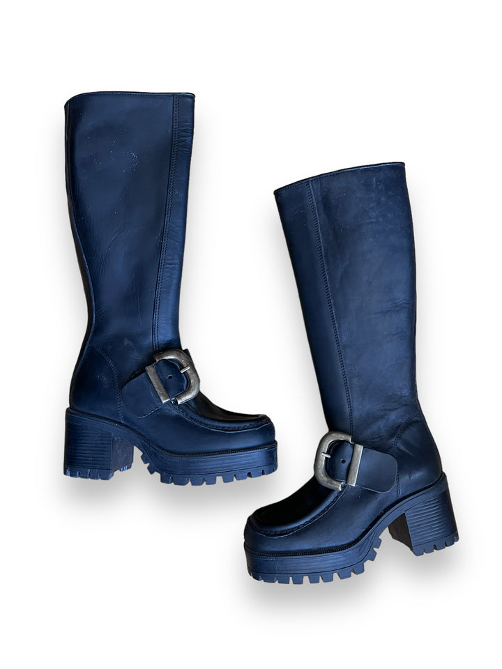 90's Leather Boots Size 36