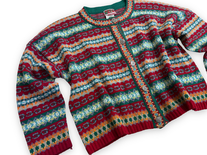 00's KENZO JUNGLE Wool Cardigan Women's Large