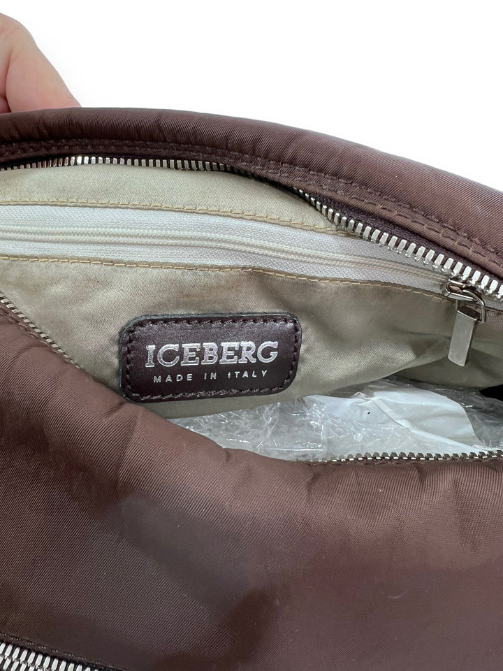 Iceberg Leather & Nylon Crossbody Bag