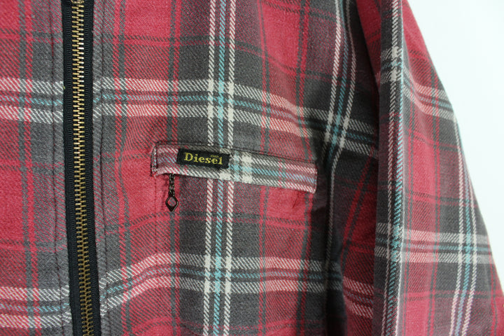 Vintage DIESEL Reversible Tartan Jacket Men's Medium