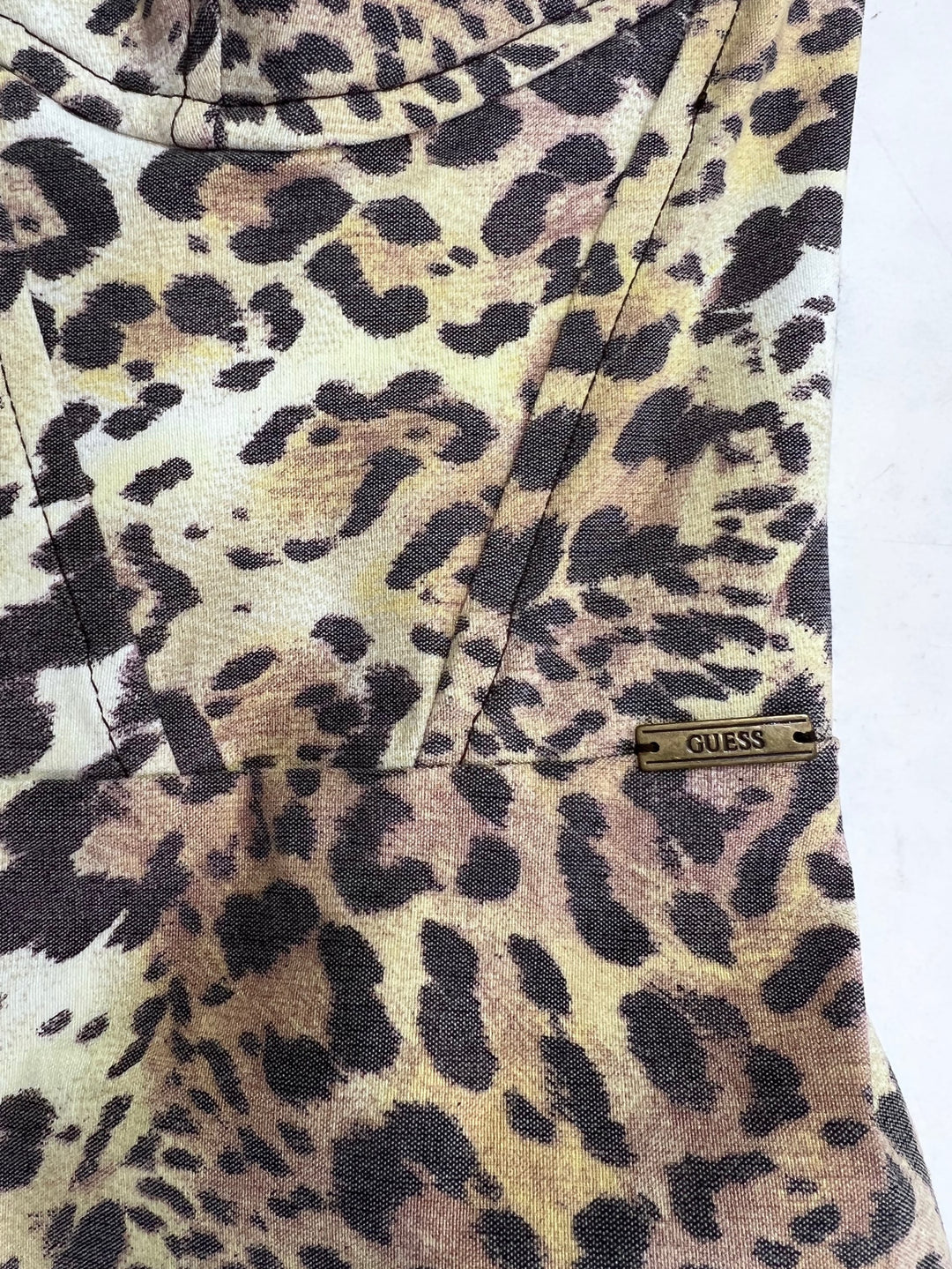 Vintage GUESS Leopard Dress Extra Small
