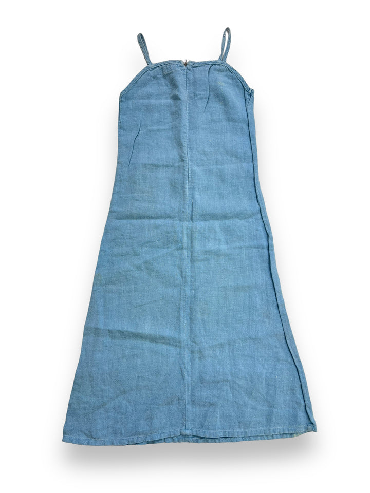 Vintage Linen Dress Women's Small