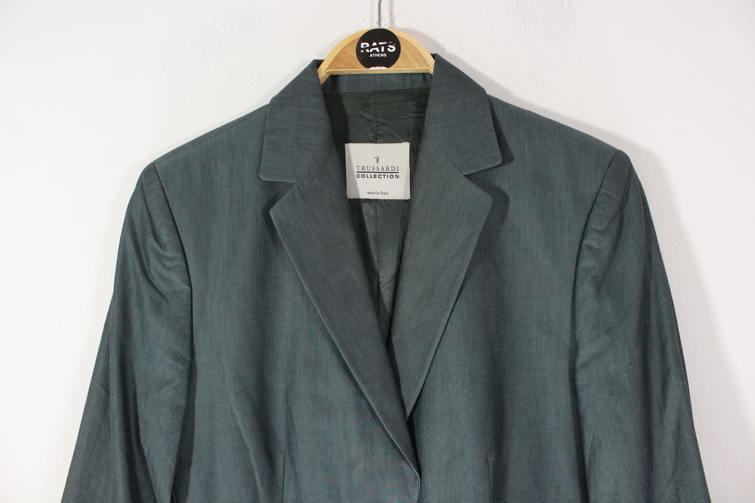 Trussardi Dark Petrol Blazer Women's Medium
