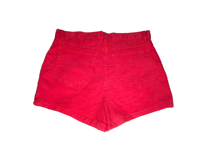Vintage Red Denim Shorts Women's Large