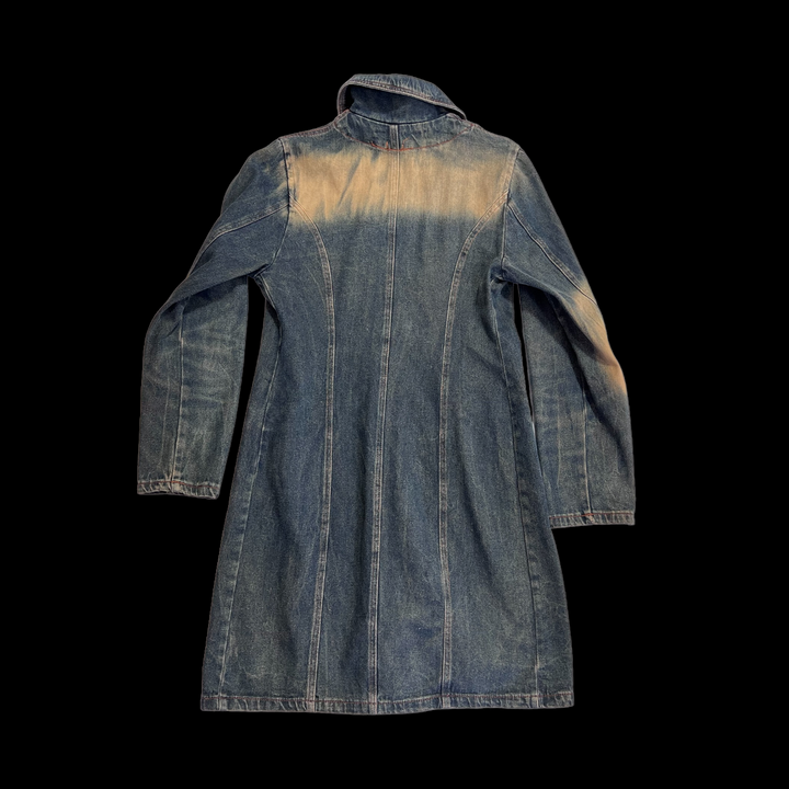 REDS Y2K Denim Washed Midi Coat Women's Medium