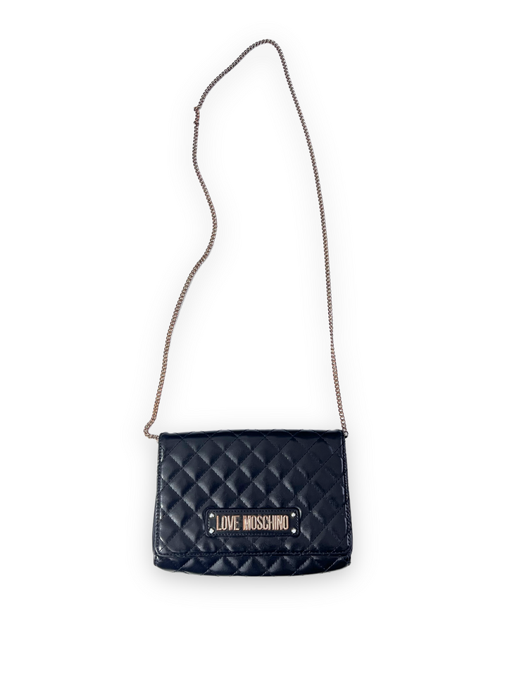 Love Moschino Black Quilted Clutch